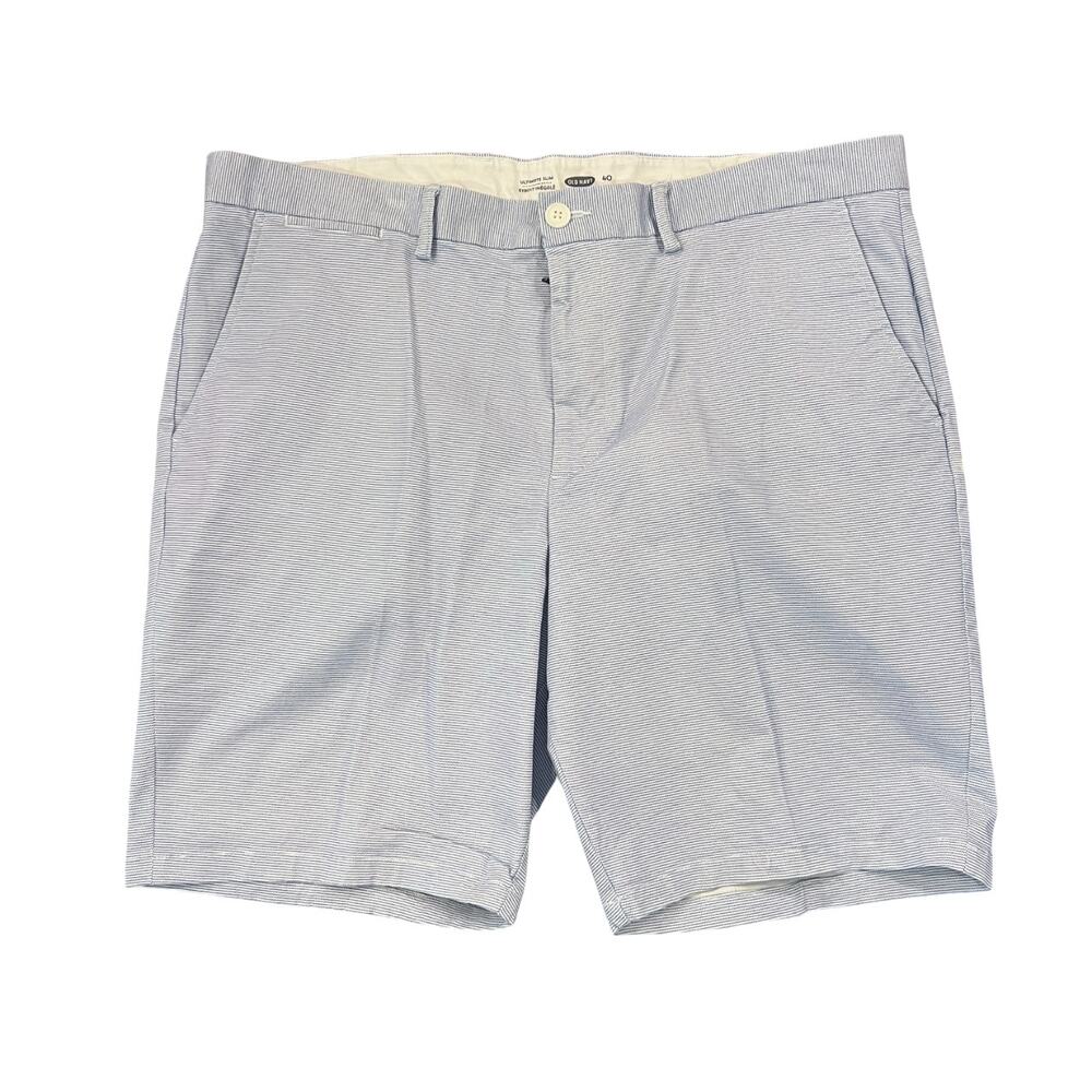 Old Navy Men's Mini Blue Stripe Ultimate Slim Shorts - SIZE 40